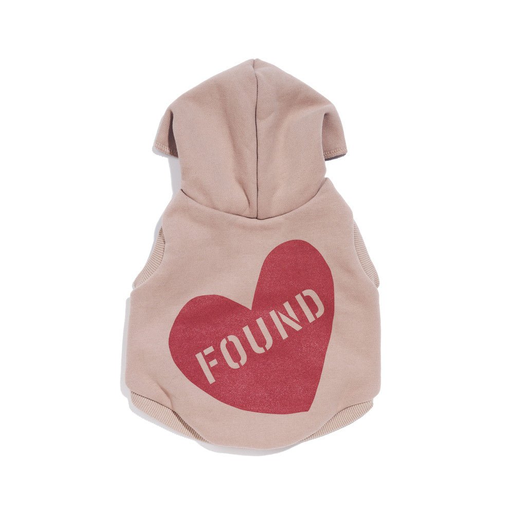 Big Full Heart Animal Hoodies Premium Big Full Heart Animal Hoodie, Taupe + Rust
