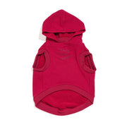 Big Full Heart Animal Hoodie, Tomato + Burgundy