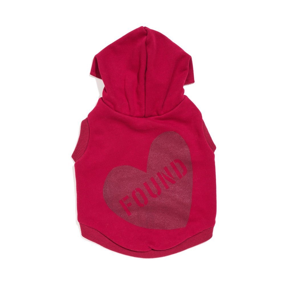 Big Full Heart Animal Hoodies Premium Big Full Heart Animal Hoodie, Tomato + Burgundy