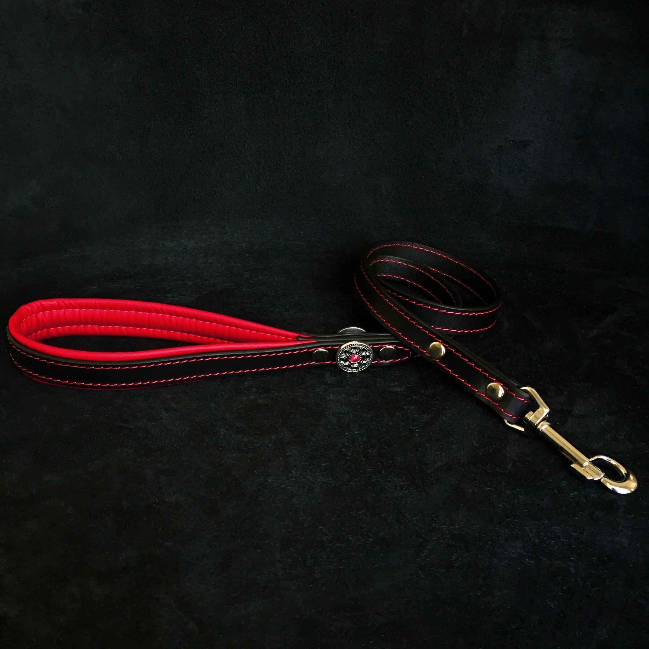 'Bijou'' harness Black & Red for big dogs