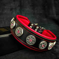 Load image into Gallery viewer, "Bijou" collar black & red
