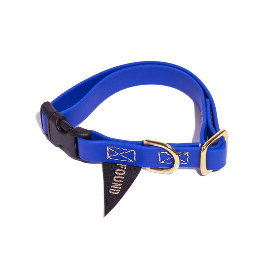 Dog Collars Premium New! Water Resistant Cat & Dog Collar, Bright Blue