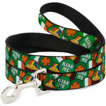 Dog Leash - St. Pat's 4-Buttons Stacked
