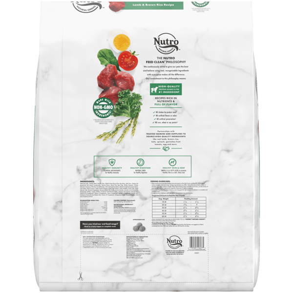 Nutro Natural Choice Adult Lamb & Brown Rice Dry Dog Food 