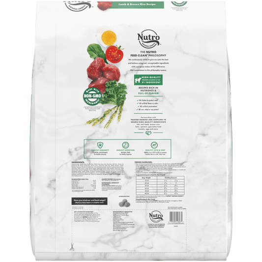 Nutro Natural Choice Adult Lamb & Brown Rice Dry Dog Food 