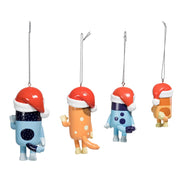 Kurt Adler Bluey and Family 4-Piece Ornament Set
