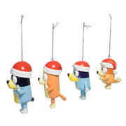 Kurt Adler Bluey and Family 4-Piece Ornament Set