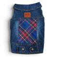 Load image into Gallery viewer, Red/Blue Plaid Panel Vest
