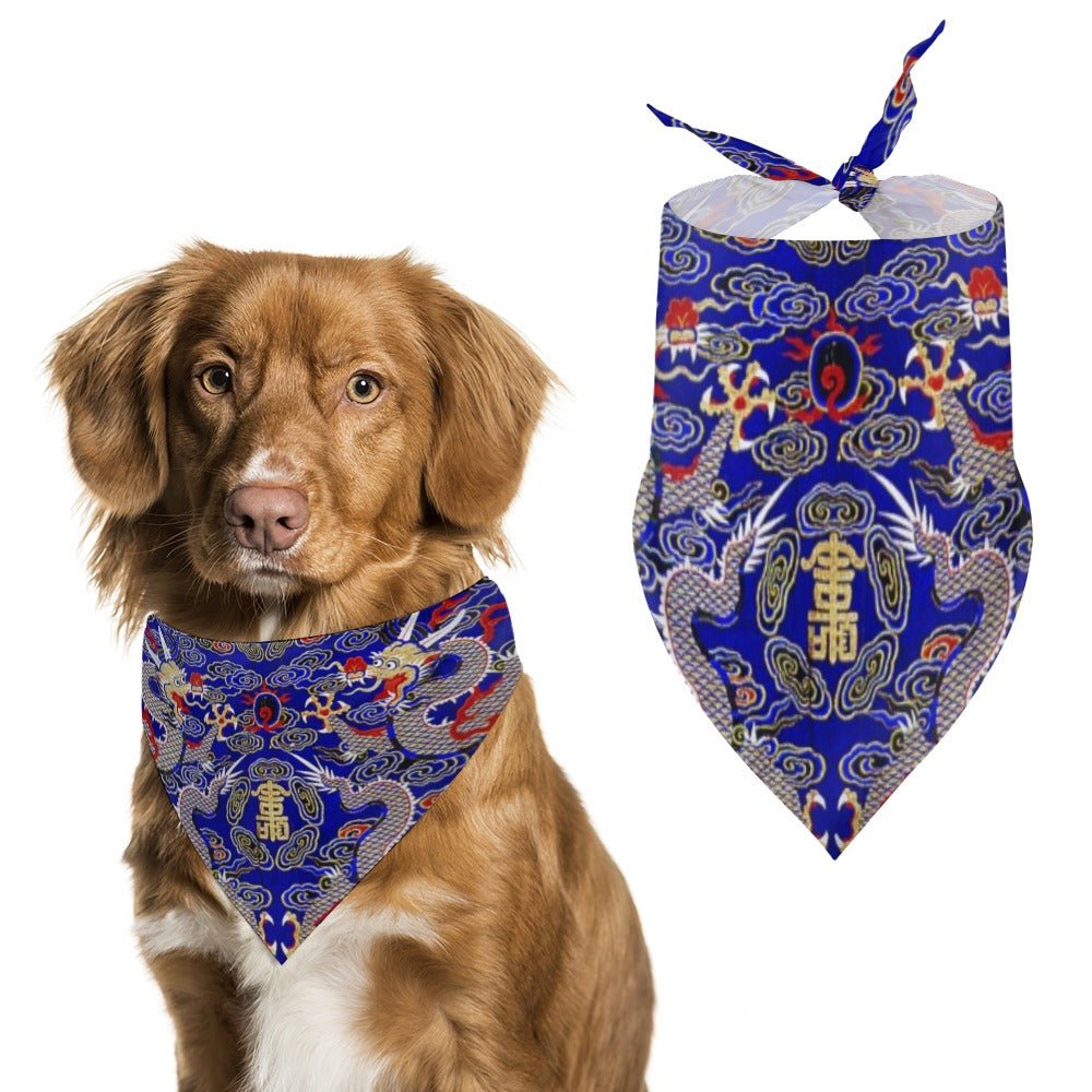 Blue Imperial Dragon Pet Scarf