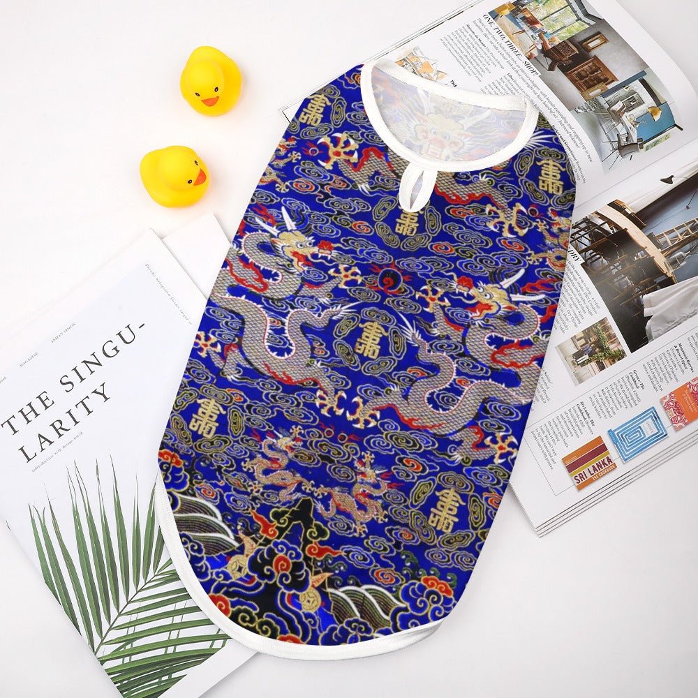 Blue Imperial Dragon Pet Vest