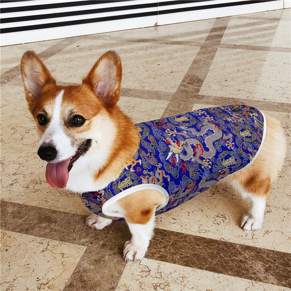 Blue Imperial Dragon Pet Vest