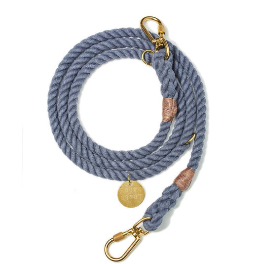 Shop Leashes Premium Blue Jean Up-Cycled Rope Dog Leash,  Adjustable - Found My Animal