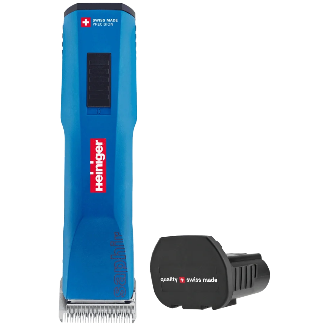 Pet Blue Saphir Cordless Clipper with One Battery by Heiniger