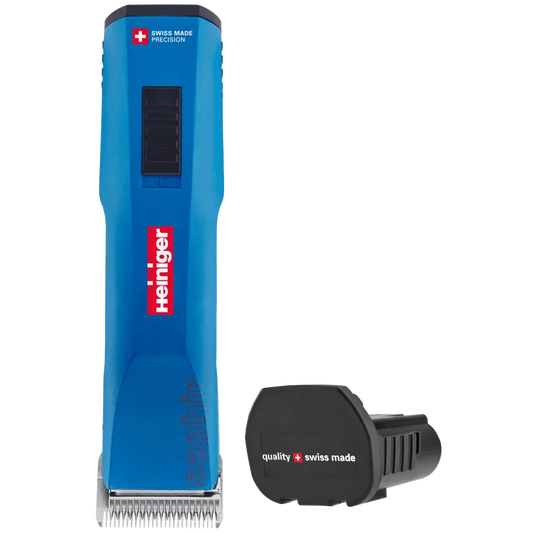 Pet Blue Saphir Cordless Clipper with One Battery by Heiniger