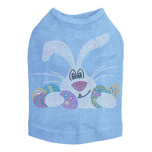 Large Bunny & Eggs - Dog Tank alternate view