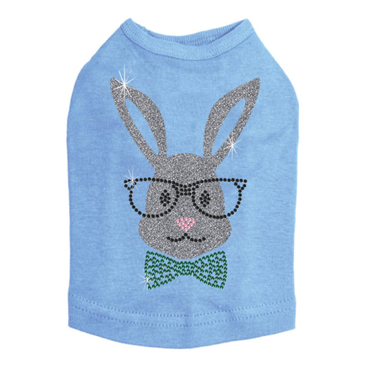 Bunny with Glasses and Bow Tie - Dog Tank alternate view