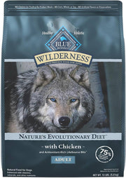 Blue Buffalo Wilderness Adult Chicken with Wholesome Grains Dry Dog Food 