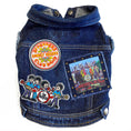 Load image into Gallery viewer, Rock Star (The Beatles) Sgt. Pepper Denim Dog Jacket alternate view
