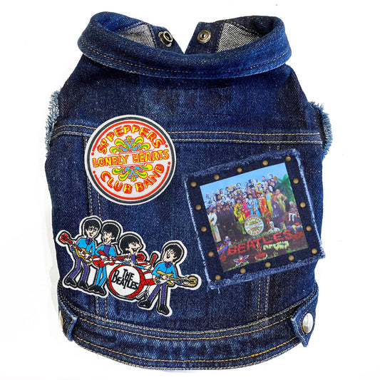 Rock Star (The Beatles) Sgt. Pepper Denim Dog Jacket alternate view