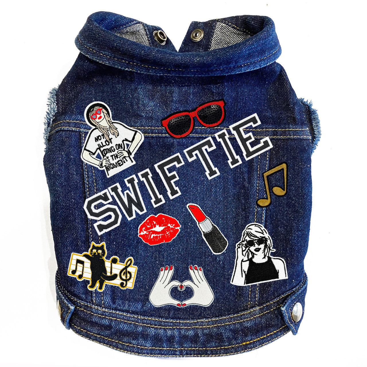 Swiftie Inspired #2 (Large) Denim Dog Jacket alternate view