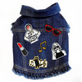 Load image into Gallery viewer, Swiftie Inspired #1 Denim Dog Jacket alternate view
