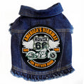 Load image into Gallery viewer, Route 66 - Denim Dog Jacket alternate view
