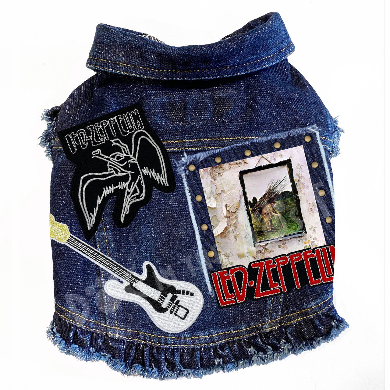Rock Star - Led Zeppelin - Denim Dog Jacket alternate view