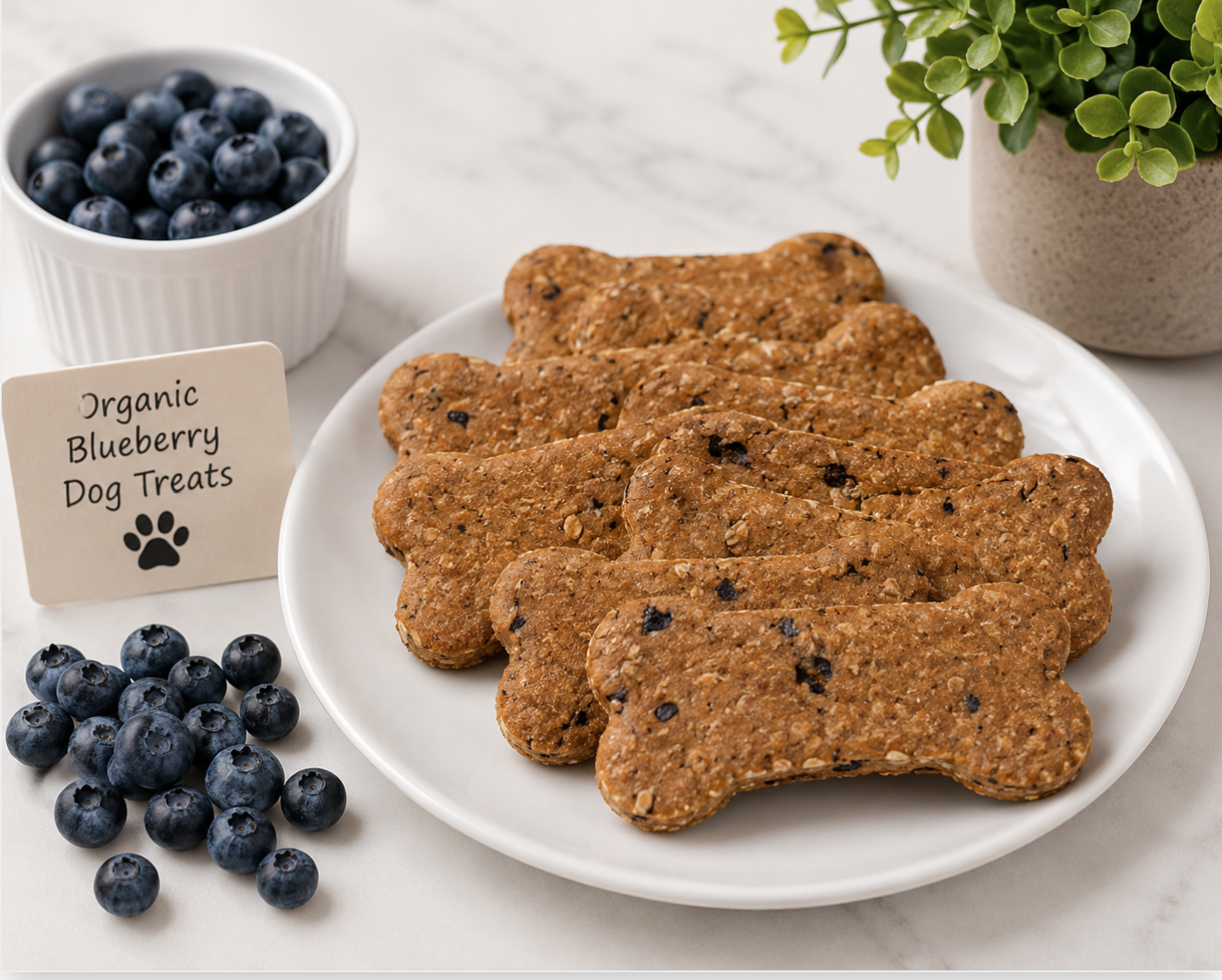 Organic Blueberry Bones Dog Treats
