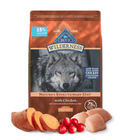 Blue Buffalo Wilderness Adult Large Breed Chicken with Wholesome Grains Dry Dog Food (24lb) 