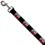 Dog Leash - COME-AT ME-BRO Black/White/Red