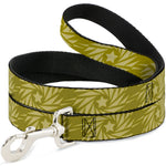 Dog Leash - Pinwheel Star Olive Green/Beige