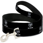 Dog Leash - Ram Black/Silver Logo REPEAT