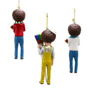 Kurt Adler 5-Inch Bob Ross Blow Mold Ornaments, 3-Piece Set