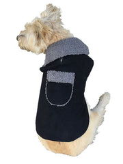 Boho Dog Coat, Black
