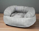 Bowsers Pet Products premium orthopedic donut dog bed in gray with soft cushioned support