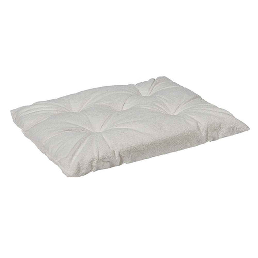 Bowsers Vanilla Tufted Dog Crate Cushion - Washable Crate and Lounge Comfort