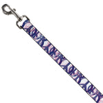 Dog Leash - Peace Mixed White/Blue/Pink