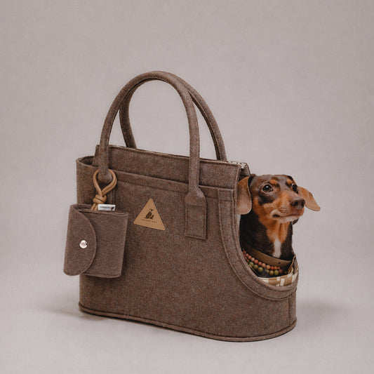 Nooee Pet Ash Felt Dog Carrier