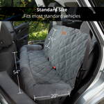 Shearling Back Seat Protector with Headrest
