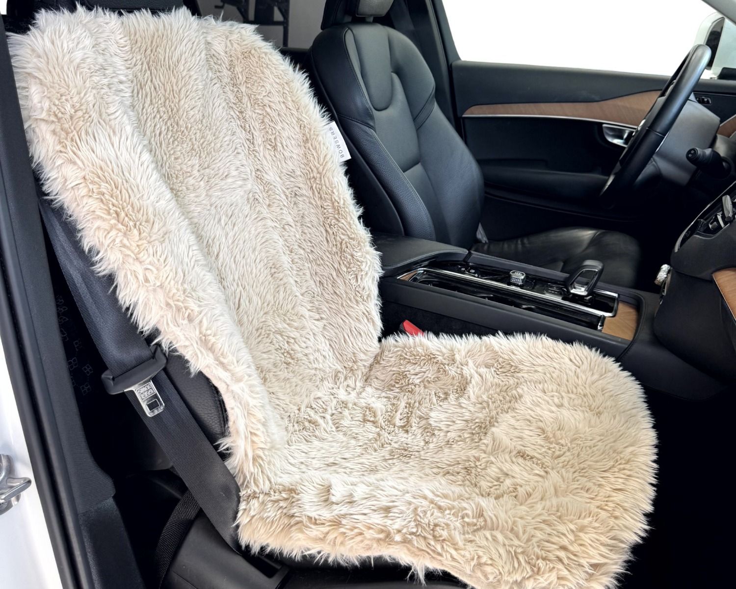 Bowsers Single Dog Car Seat Cover in Silver Fox