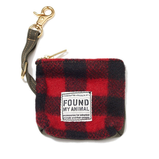 Poop Bag Pouches Premium Buffalo Plaid Found Multi-Use Pouch