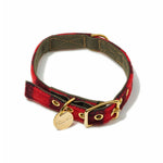 Buffalo Plaid Wool Cat & Dog Collar