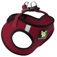 Load image into Gallery viewer, EcoBark Step In Dog Harness - XXXS to Small Breeds- Reflective Soft Mesh Harness for Teacup, Small Dogs and Puppies / Burgundy
