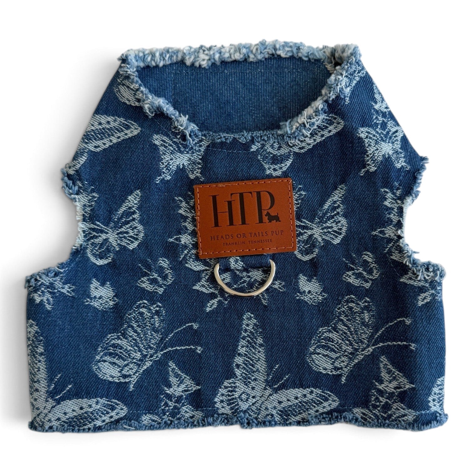 Printed Butterfly Denim Harness