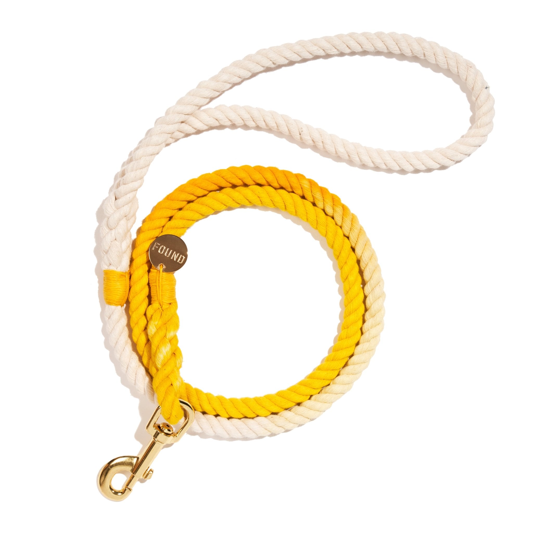 Standard 5ft Leads Premium Butterscotch Cotton Rope Dog Leash, Standard - 5FT