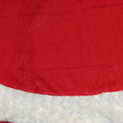 Kurt Adler 44-Inch Red Velvet Tree skirt with White Trim