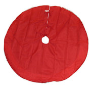 Kurt Adler 44-Inch Red Velvet Tree skirt with White Trim