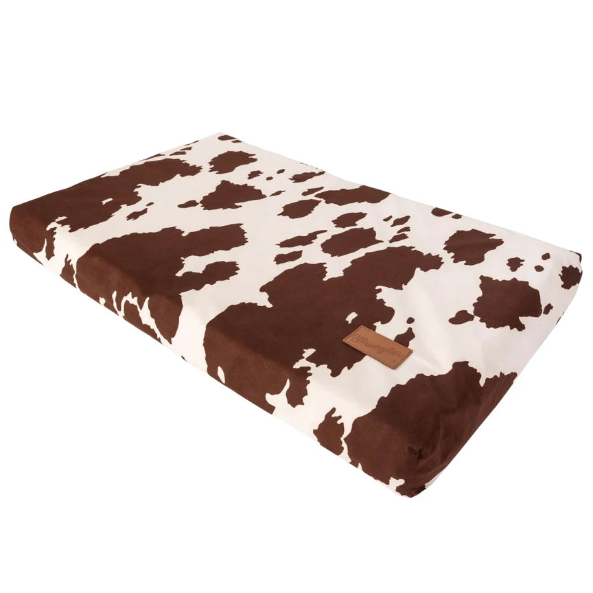 Wrangler® Reversible Cow Print Crate Mat – Dual‑Sided Comfort & Western Flair