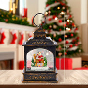 Kurt Adler 9-Inch LED Santa Lantern with Motion