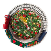 Kurt Adler 6-Inch Christmas Tree with Revolving Train Music Box